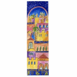 Yair Emanuel Cardboard Bookmark - Jerusalem at Night