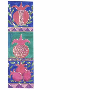 Yair Emanuel Cardboard Bookmark - Big Pomegranates
