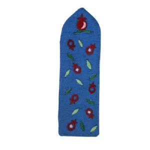 Yair Emanuel Embroidered Bookmark - Teal Pomegranate