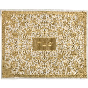 Yair Emanuel Full Embroidered Challah Cover Gold