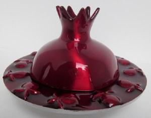 Yair Emanuel Pomegranate Honey Dish - Red