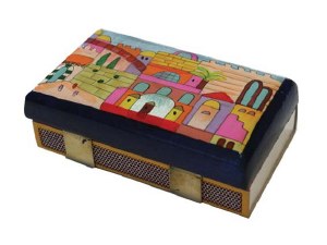 Yair Emanuel Matchbox Holder - Jerusalem in Color