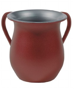 Yair Emanuel Washing Cup Textured Steel Red