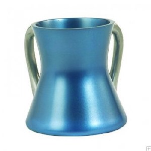 Yair Emanuel Anodized Aluminum Wash Cup Small Light Blue