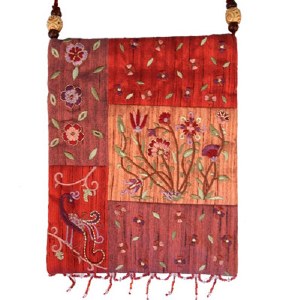 Yair Emanuel Applique Embroidered Bag - Red Flowers