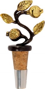 Yair Emanuel Bottle Cork with Copper Pomegranate Branch