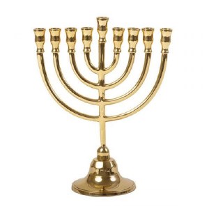 Yair Emanuel Classic Chanukah Candle Menorah Bronze