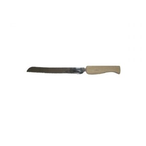 Yair Emanuel Challah Knife Natural Mango Wood Handle Serrated Blade