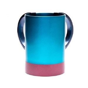 Yair Emanuel Washing Cup Anodized Aluminum 2 Tone Turquoise Maroon