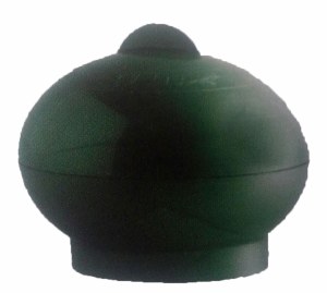 Esrog Box Green Plastic Oval Shaped with Cover