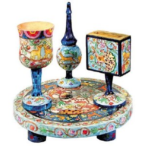 Yair Emanuel Wooden Havdallah Set - Oriental