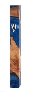 MEZ Epoxy Mezuzah 15 cm - Blue