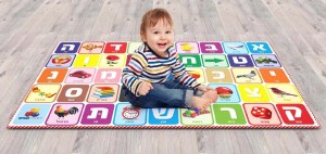 Alef Bais Play Floormat for Kids 4' x 6'