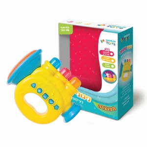 Baby Jewish Musical Trumpet with Sounds and Lights Color Varies