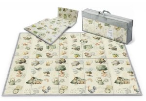 Foam Foldable Floormat Aleph Bais Design Beige 70" x 78"