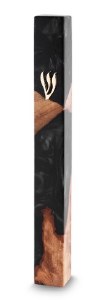 MEZ Epoxy Mezuzah 20 cm -Black