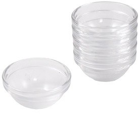Glass Liners for Seder Plate 3.5" - Set of 6