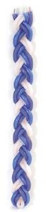 Large Flat Blue and White Havdalah Candle