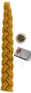 Havdallah Candle Set Yellow Includes Spices and Matches 10"