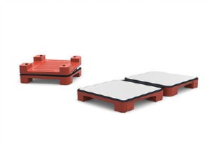 Hot Plate Foldable Rustic Red