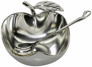 Honey Dish Silver Plated With Spoon