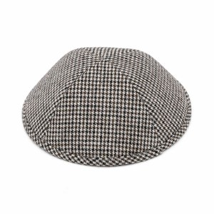 iKippah Black Brown Houndstooth Size 5