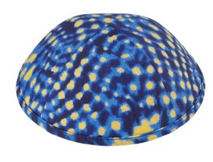 iKippah Blue and Yellow Spotlight Size 5