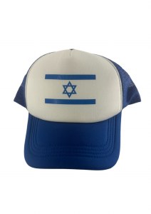 Mesh Cap Israeli Flag Design