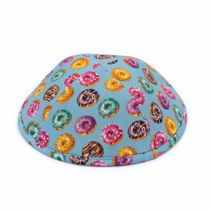 iKippah Assorted Doughnuts Light Blue Size 18cm