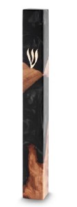 MEZ Epoxy Mezuzah 15 cm -Black