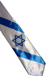 Israeli Flag Necktie with Star of David