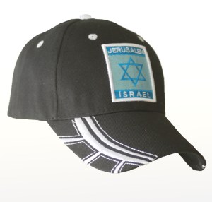 Jerusalem / Israel Star of David Cap Black