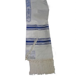 Tallis Paz Kotel Rayon Size 18 Blue and Silver 18" x 72"