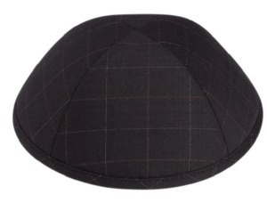 iKippah Black Checker Size 5