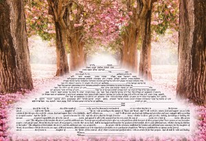 Ketubah Journeys Design Hebrew English Text