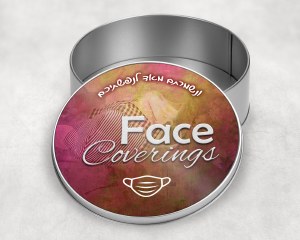 Keepsake Face Coverings Mask Container 6"
