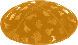 Kippah BE Animals Gold without