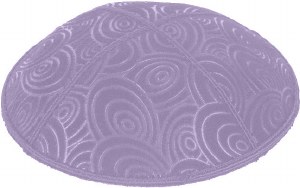 Lavender Blind Embossed Circles Kippah