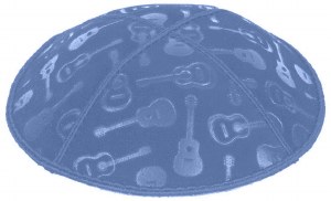 Wedgewood Blind Embossed Guitars Kippah