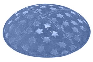 Wedgewood Blind Embossed Leaves Kippah