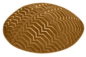 Luggage Blind Embossed Kippah without Trim