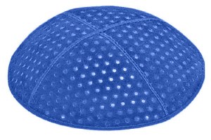 Royal Blind Embossed Pin Dots Kippah without Trim