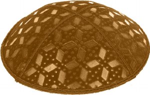 Luggage Blind Embossed Rocky Road Kippah without trim
