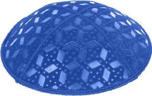Royal Blind Embossed Rocky Road Kippah without trim