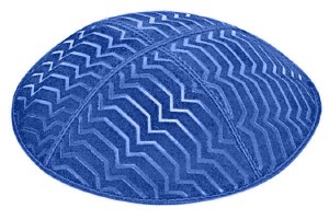 Royal Blind Embossed Kippah without Trim