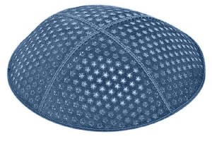 Denim Blind Embossed Small Stars Kippah
