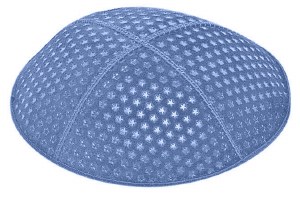 Wedgewood Blind Embossed Small Stars Kippah