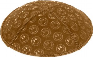 Luggage Blind Embossed Smiley Kippah