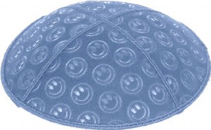 Wedgewood Blind Embossed Smiley Kippah