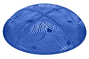 Royal Blind Embossed Spaghetti Kippah without Trim